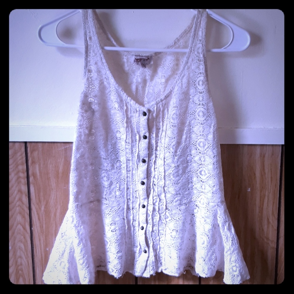 Arizona Jean Comp. Button Front Tank